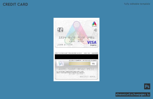 Beispielvorschau der Arig Bank Visa Electron Karte in Mongolei